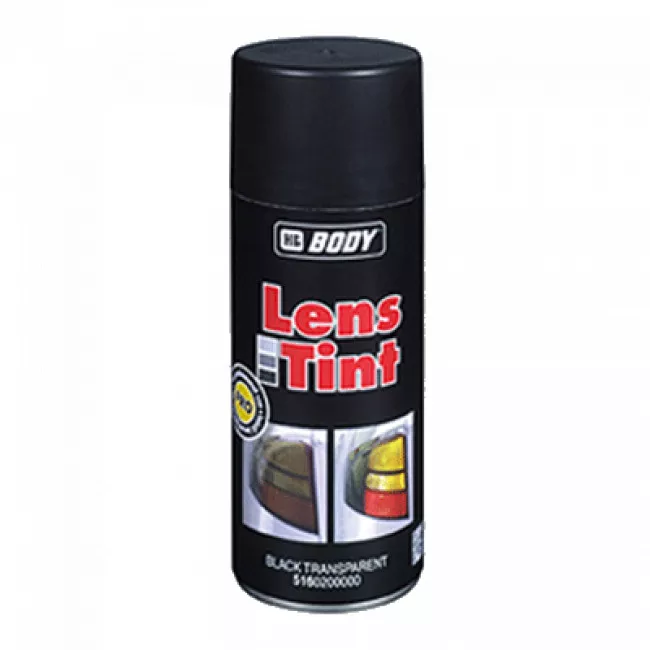 Аэрозольная краска BODY черная прозрачная LENS TINT 0,4 л (516022)