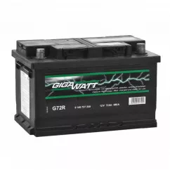 Акумулятор Gigawatt 6СТ-72Ah (-/+) (0185757209)