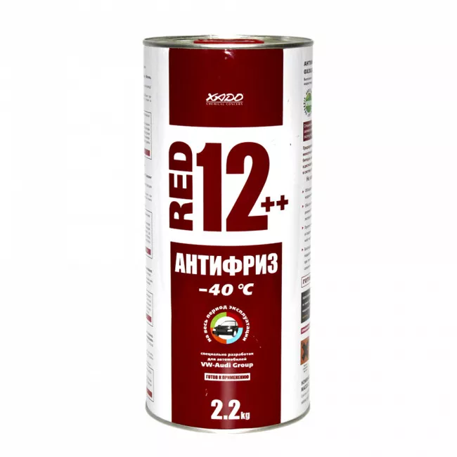 Антифриз XADO G12++ -40°C червоний 2л (ХА50209)
