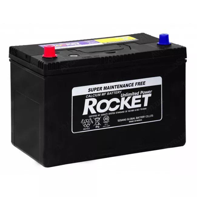 Автомобильный аккумулятор ROCKET 6CT-95 А Аз JIS Asia SMF (115D31R)