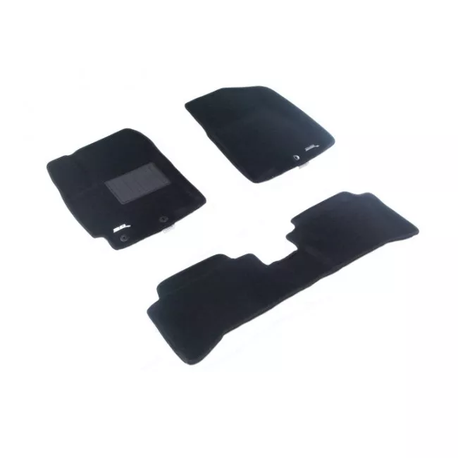 Двухслойные коврики Sotra 3D Classic 8mm Black для Kia Rio 2013-2016 (3D LKA0140-LP-BL)