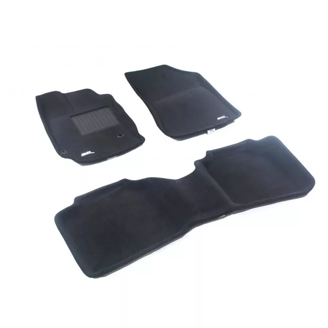 Двухслойные коврики Sotra 3D Premium 12mm Black для Toyota Venza 2013→ (3D LTY1340-PP-BL)