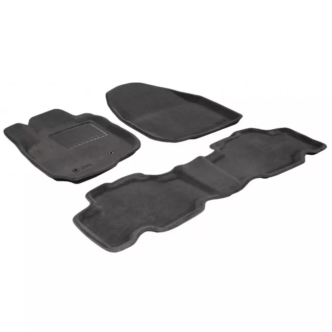 Двухслойные коврики Sotra 3D Premium 12mm Grey для Toyota RAV4 (SWB) 2006-2012 (3D LTY0500-PP-GR)