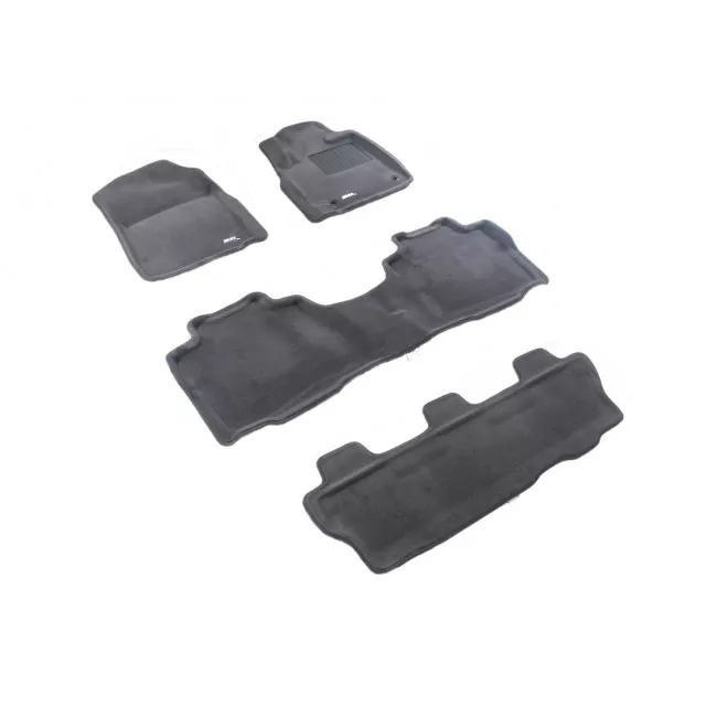 Двухслойные коврики Sotra 3D Premium 12mm Grey для Toyota Sequoia 2012→ (3D LTY1000-PP-GR)