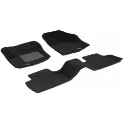 Двухслойные коврики Sotra 3D Premium12mm Black для LandRover RangeRoverEvoque2012 (3D LLR0060-PP-BL)