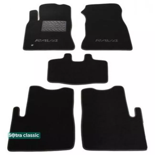 Двошарові килимки Sotra Classic 7mm Black для Toyota RAV4 (5-дв.)(ХА20)(mkII) 2000-2004
