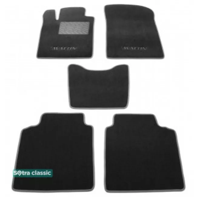 Двухслойные коврики Sotra Classic 7mm Grey для Toyota Avalon (XX30)(mkII) 2004-2012