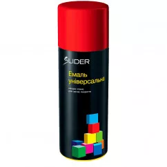 Емаль SLIDER color універсальна 3020 червона в аєр. упаковці 400 мл (55052) (000001027)