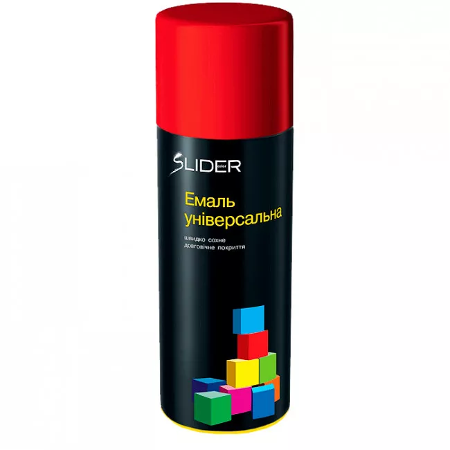 Эмаль SLIDER color универсальная 3020 красная в аер. упаковке 400 мл (55052) (000001027)