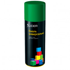 Эмаль SLIDER color универсальная 6029 зеленая, в аер. упаковке 400 мл (55067) (000001033)