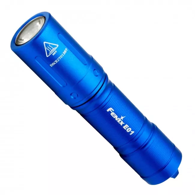 Фонарь ручной Fenix E01 V2.0 голубой