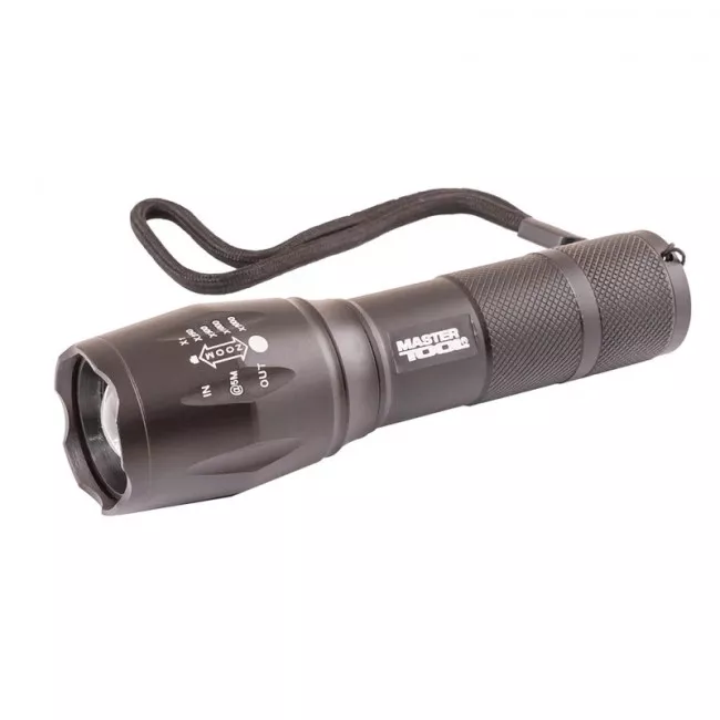 Фонарик с регулировкой фокуса, 5 режимов MASTER TOOL 130*38*28 мм (94-0819/408332)