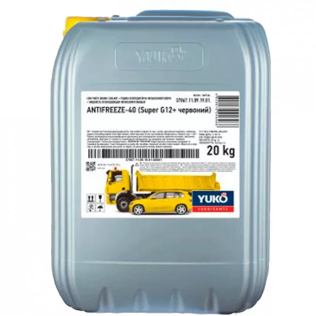 Антифриз Yuko Super G12+ -40°C червоний 20л (4820070248968)