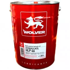 Индустриальное гидравлическое масло WOLVER HLP46 20л (952) (4260360942129)