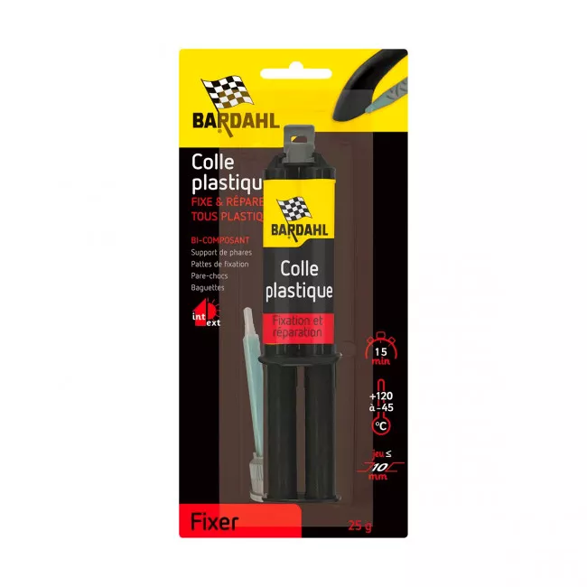 Клей эпоксидный для пластика BARDAHL (двухкомпонентный) 25г (49923)