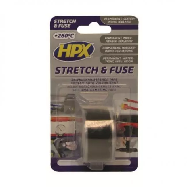 Лента самовулканизирующая HPX силиконовая черная 25мм*3м +260C (SZ2503)