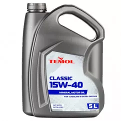 Моторное масло Temol Classic 15W-40 API SF/CC 5л