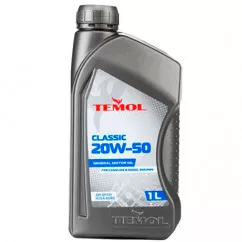 Моторное масло Temol Classic 20W-50 API SF/CC 1л