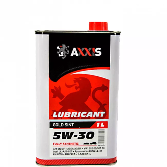 Моторное масло AXXIS 5W-30 Gold Sint 1л