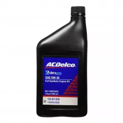 Масло моторное AC Delco Full Synthetic Motor Oil Dexos1 Gen2 5W-30  0,946л (109129)