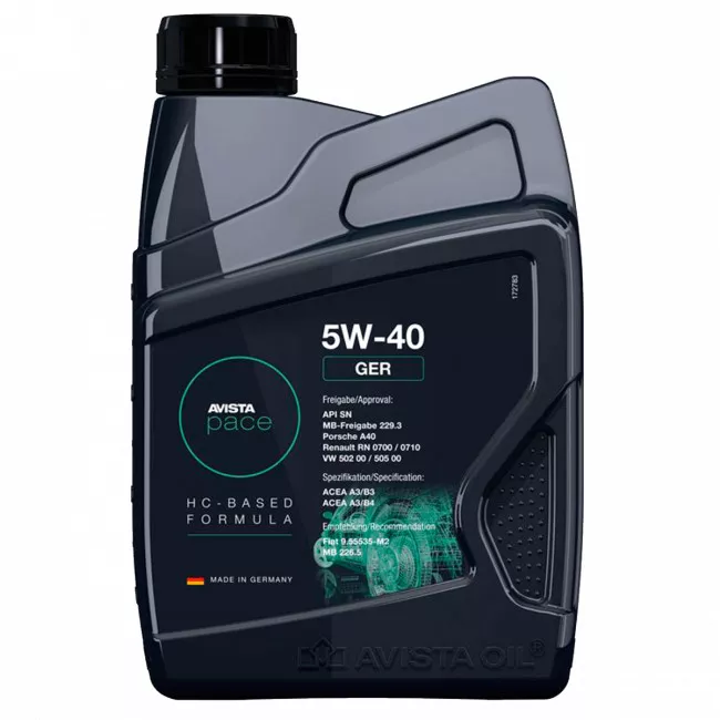 Моторна олива Avista Pace GER 5W40 1л (150815) Моторна олива Avista Pace GER 5W40 1л (150815)