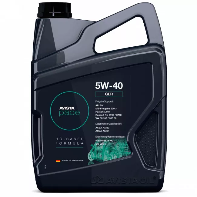 Моторна олива Avista Pace GER 5W40 5л (150787)