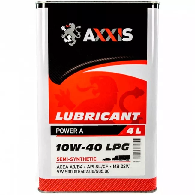 Моторна олива AXXIS 10W-40 LPG Power A (Каністра 4л)