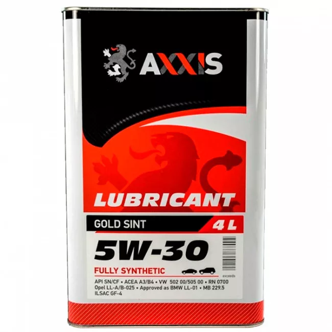 Моторна олива AXXIS 5W-30 Gold Sint 4л Моторна олива AXXIS 5W-30 Gold Sint 4л