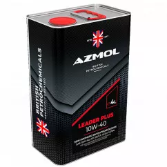 Олива моторна AZMOL LEADER PLUS 10W-40 4л (метал)