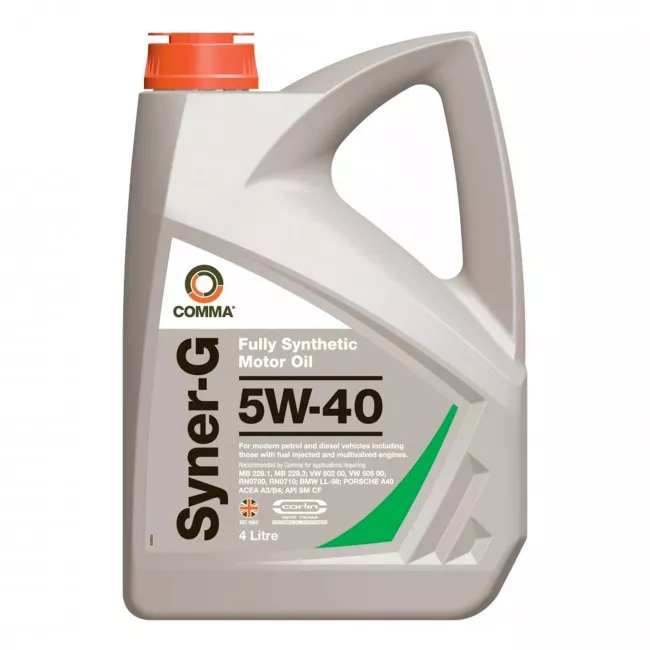 Моторна олива COMMA SYNER-G 5W-40 4л (CFC6B5) Моторна олива COMMA SYNER-G 5W-40 4л (CFC6B5)