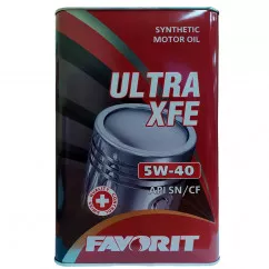Масло моторное Favorit "Ultra XFE SAE 5W-40 API SN/CF metal" 4л (4810446007930)