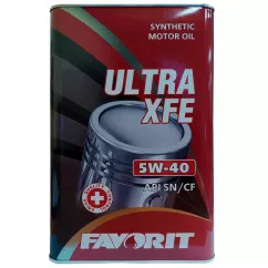 Масло моторное Favorit "Ultra XFE SAE 5W-40 API SN/CF metal" 5л (4810446007947)