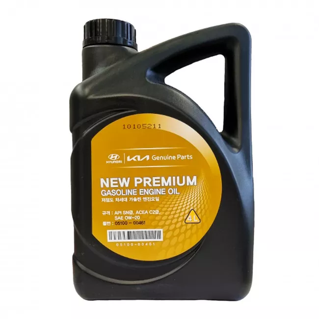 Моторное масло Hyundai/Kia New Premium Gasoline Oil 0W-20 4л (05100-00461)