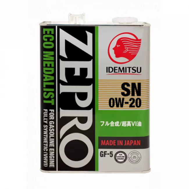 Моторное масло IDEMITSU ZEPRO ECOMEDALIST SAE 0W-20 4л (93583041)