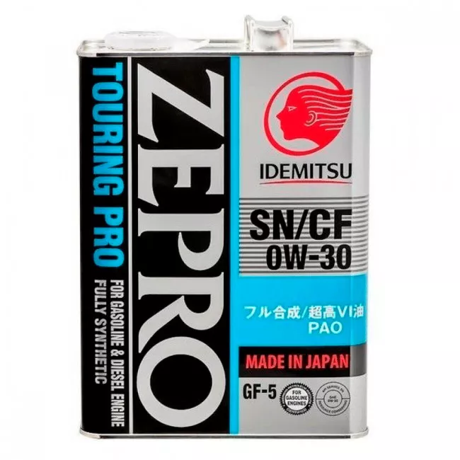 Моторное масло IDEMITSU ZEPRO TOURING PRO SAE 0W-30 4л (3615041)