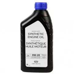 Масло моторное Infiniti/Nissan Genuine Motor Oil 0W20 0,946л (999PK-00W20IN)