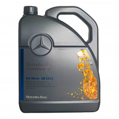 Масло моторное Mercedes-Benz Engine Oil 5W-40 MB 229.3 5л (A000989850613)