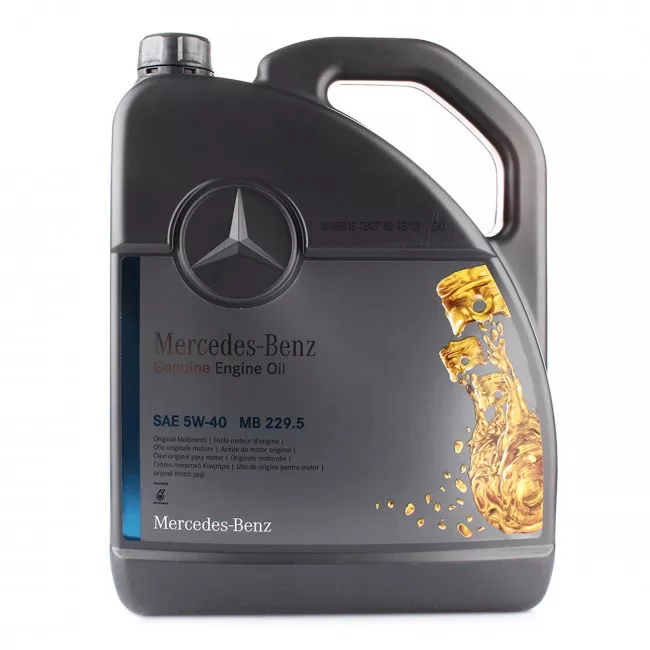 Масло моторное Mercedes-Benz Genuine Engine Oil MB 229.5 5W-40 5л