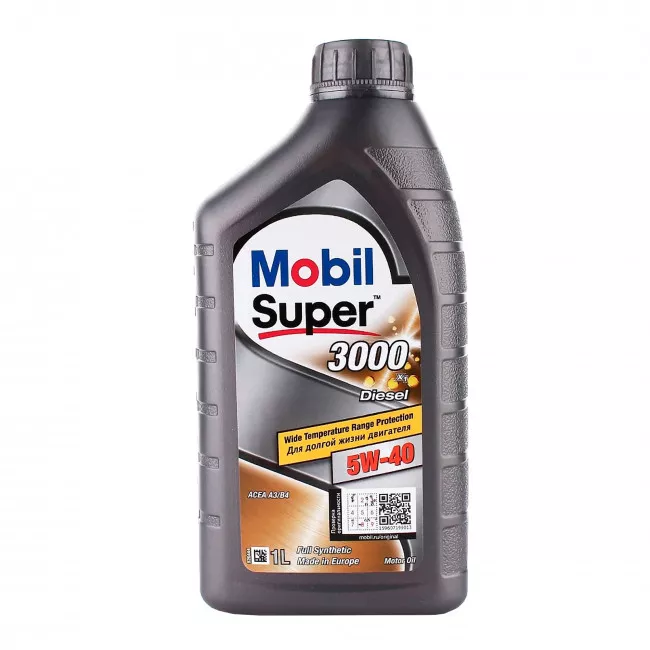 Масло моторное MOBIL SUPER 3000 DIESEL 5W-40 1л