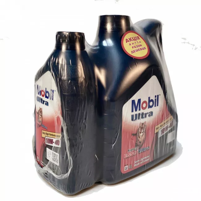Моторное масло MOBIL Ultra 10W-40 4+1л