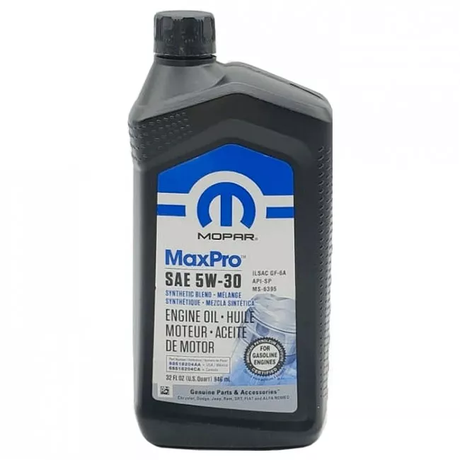 Моторна олива Mopar 5W-30 MaxPro Engine Oil SP/GF-6A 0.95л (68518204AA)