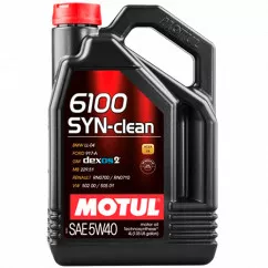 Масло моторное MOTUL 6100 Syn-clean SAE 5W-40 4л (854250)