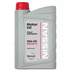 Масло моторное NISSAN Motor Oil 0W-20 1л (KE90090133)