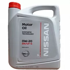 Масло моторне Nissan Motor Oil 0W-20 5л (KE90090143)