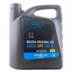 Масло моторное синтетическое MAZDA "Original Oil Supra 0W-30 DPF" 5л (0W3005DPF)
