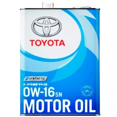 Моторное масло Toyota 0W-16 4л
