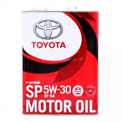 Масло моторное синтетическое Toyota "5W-30 SP/GF-6A", 4л (0888013705)