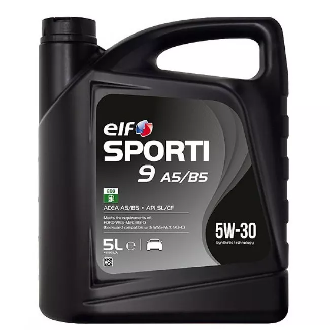Масло моторное ELF SPORTI 9 A5/B5 5W-30 5л (208418)
