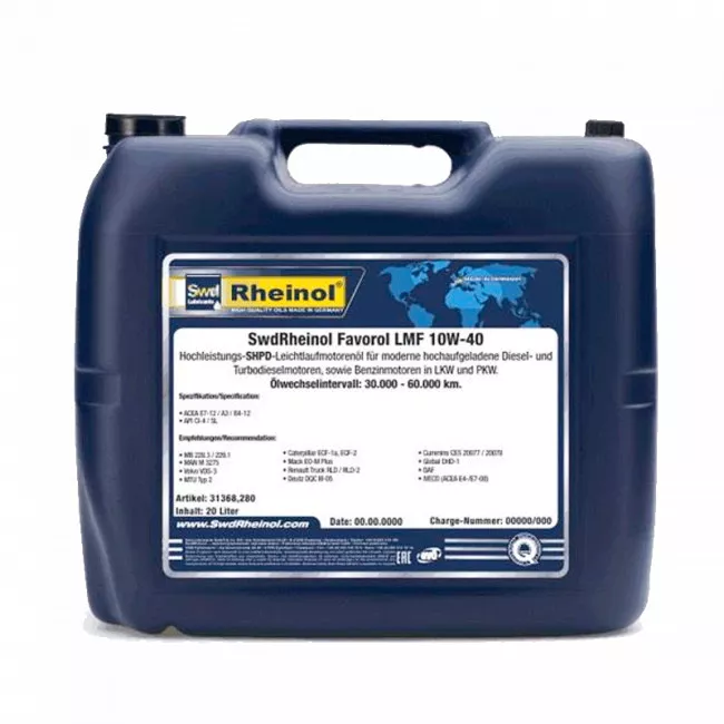 Моторное масло SWD Rheinol Favorol LMF 10W-40 20л (31368,28)
