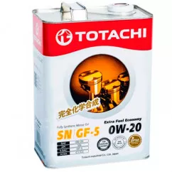 Масло моторне TOTACHI EXTRA FUEL ECONOMY 0W-20 4л (TTCH 0W20/4)